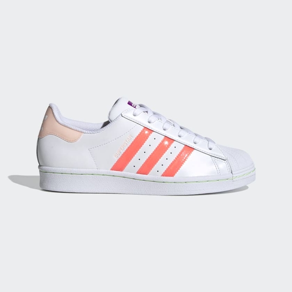 [FW2502] W ADIDAS SUPERSTAR SIGNAL PINK/SOCK PURBLE