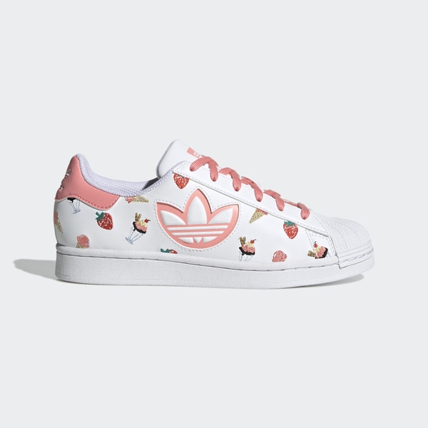 [H05667] W ADIDAS SUPERSTAR CLOUD WHITE/RAY PINK