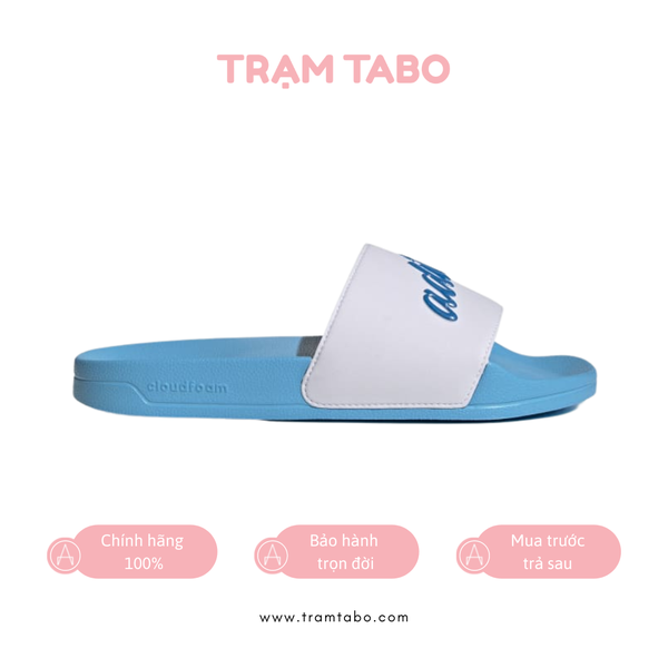 [GZ5927] W ADIDAS ADILETTE SHOWER SLIDES CLOUD WHITE/BLUE RUSH MET/SKY RUSH