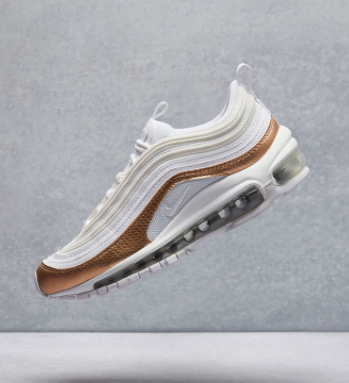 [BV0049-100] K NIKE AIR MAX 97 EP WHITE GOLD SKIN SNAKE