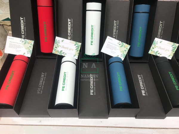 In hình lên bình giữ nhiệt quà tặng