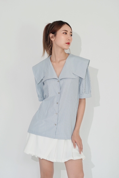 Sailor shirt - Striped Grey