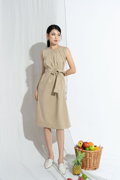 5 Button Dress with belt