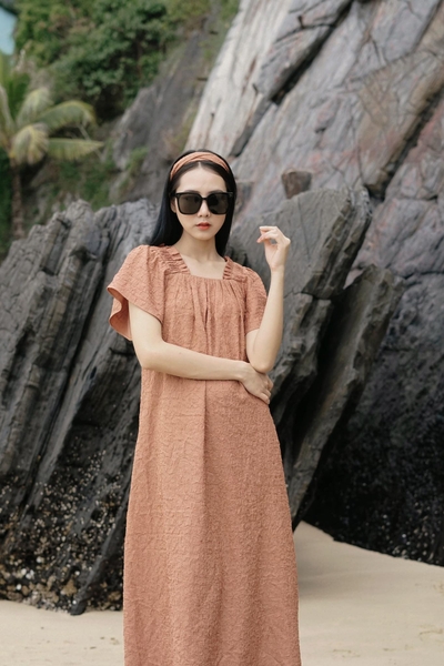 Bella dress - Brown