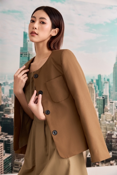 Tia Coat - Brown