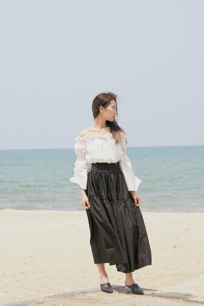 Summer midi skirt