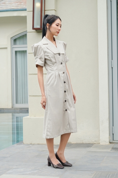 Ria shit dress - Light Grey