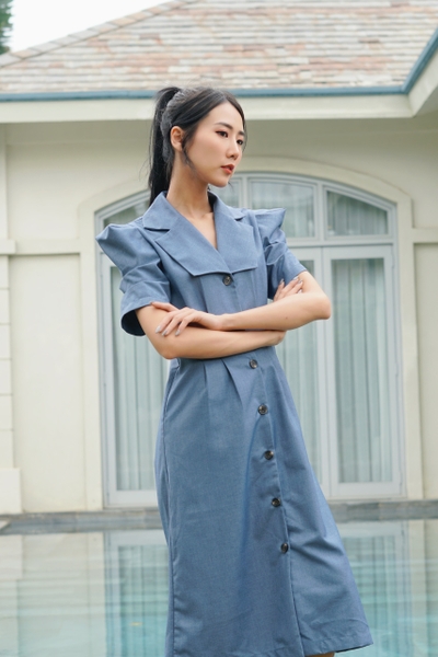 Ria shit dress - Blue