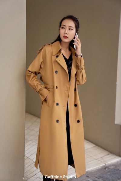 Long Trench Coat - Camel