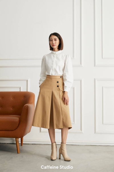 Midi skirt 3 buttons