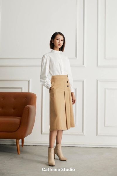 Midi skirt 3 buttons