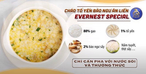 thành phần cháo tổ yến bào ngư