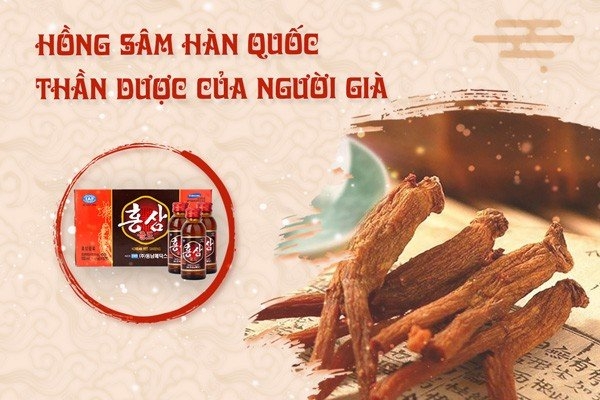 hồng sâm hàn quốc rất tốt cho người già