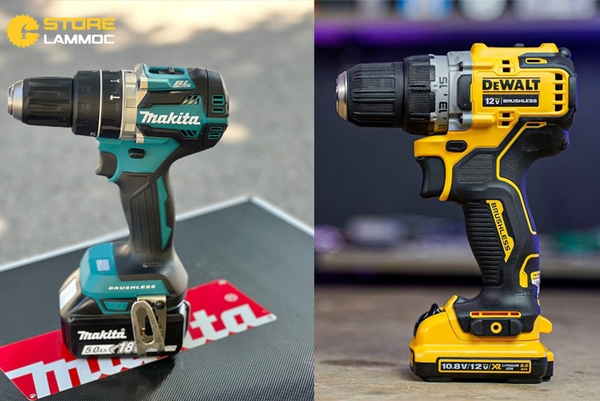 Máy Khoan Pin Chính Hãng: So Sánh Giữa Makita DHP484 và DeWalt DCD701