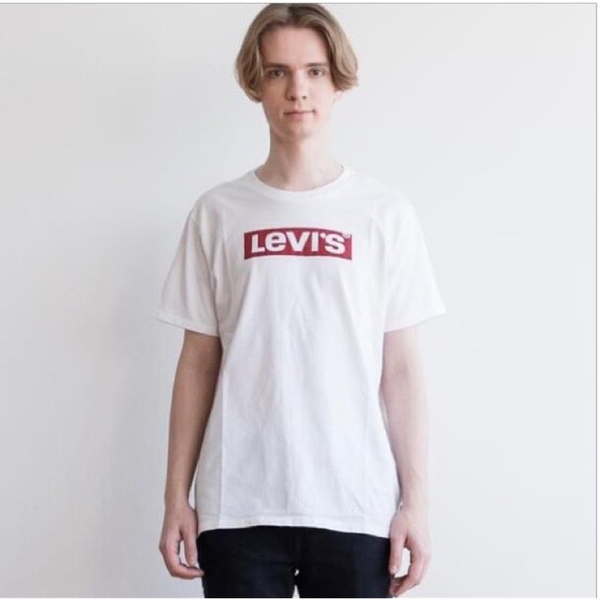 ÁO LEVI’S TRẮNG CHỮ ĐỎ