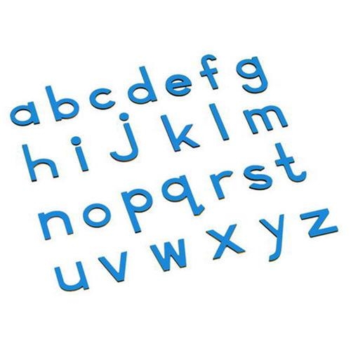 Small Movable Alphabet, Cursive, Blue C5/V10 Hakyco Montessori Materials