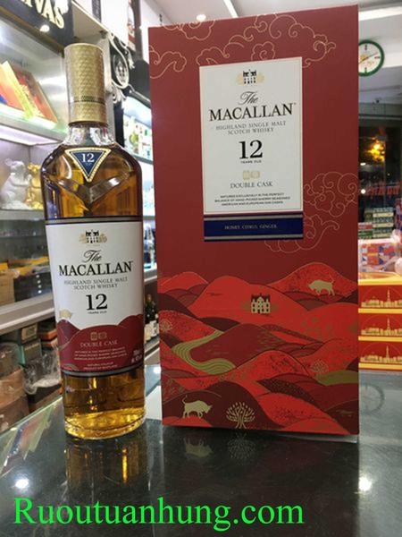 Macallan 12 Double Cask phiên bản hộp quà - dung tích 700ml