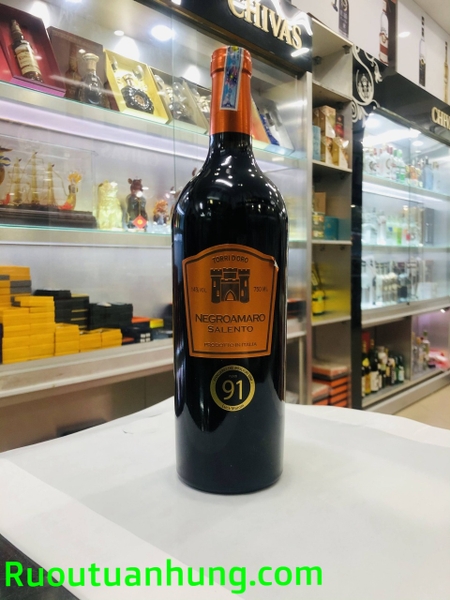 Rượu vang Torri D'Oro Negroamaro Salento - dung tích 750ml