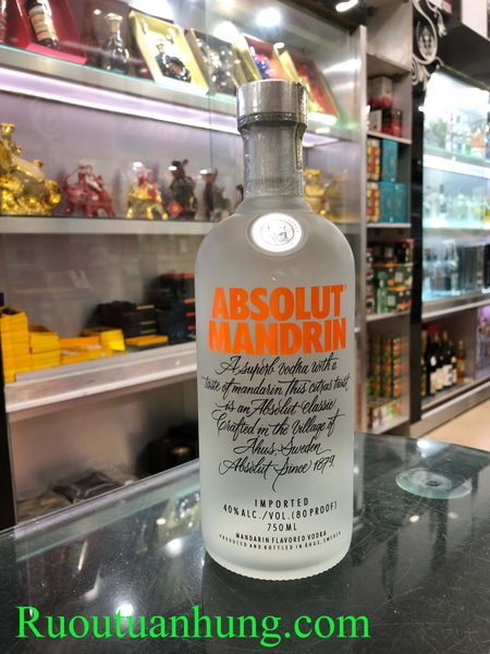 Vodka Absolut Mandrin - dung tích 750ml
