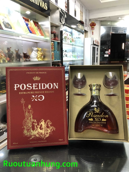 Poseidon Brandy XO phiên bản hộp quà - dung tích 700ml