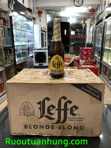 Bia Leffe Blonde.Blond - chai dung tích 330ml