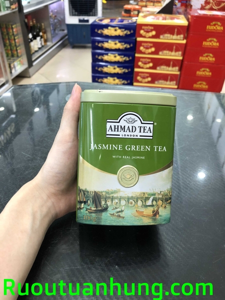 Trà Amad Tea Jasmine Green Tea 100g hộp thiếc