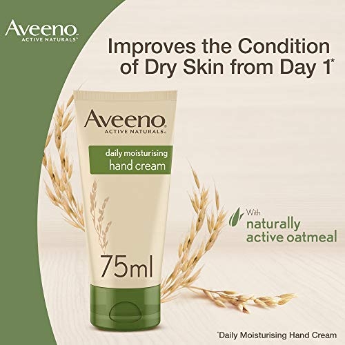 Kem dưỡng da tay Aveeno Daily Moisturising Hand Cream 75 ml – Găng tay bảo vệ rửa tay thường xuyên