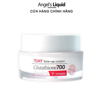 Kem Dưỡng Trắng Da Toàn Diện Angle's Liquid 7Day Whitening Program  Glutathione 700 V-Cream 50ml