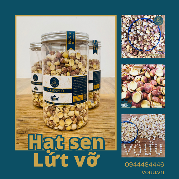 Hạt sen lứt đỏ - hạt vỡ 500gr | Sen Vô Ưu