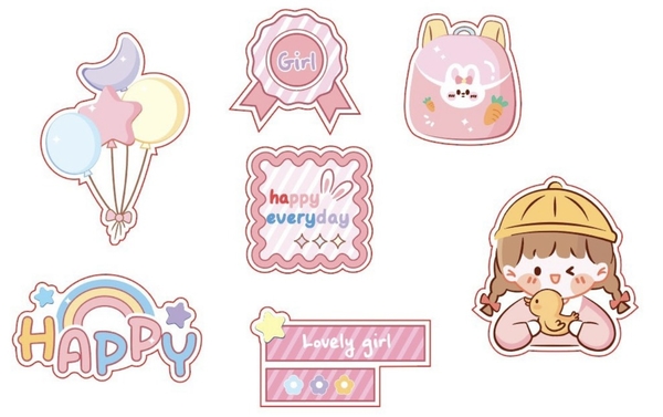 Combo 2 set giấy happy everyday-bé gái hồng9913.