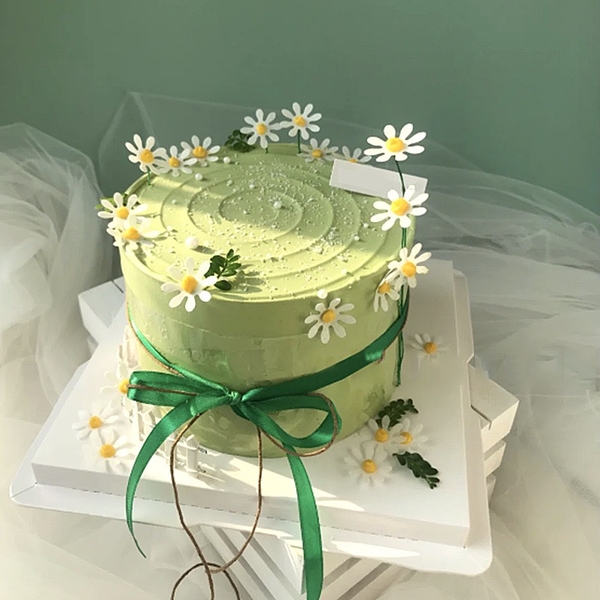 Set 8 mica hoa cúc-màu TRẮNG.