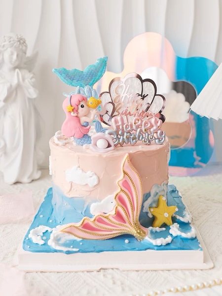 Tượng silicon-tiên cá dáng đứng.