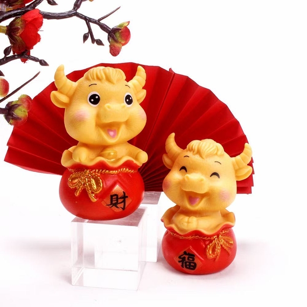 Đôi trâu vàng ngồi hũ xả kho (MUA 1  TẶNG 1).