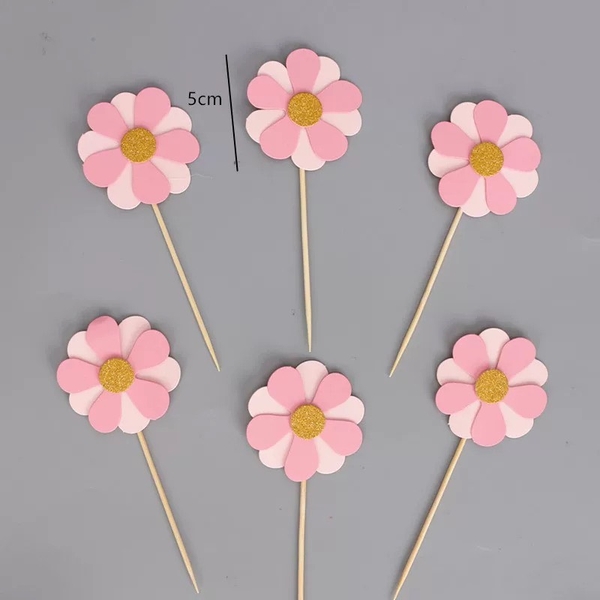 CAM-Set 6 hoa giấy - hồng