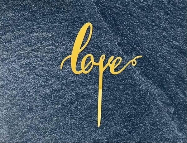 Set 10 mica chữ love mảnh.