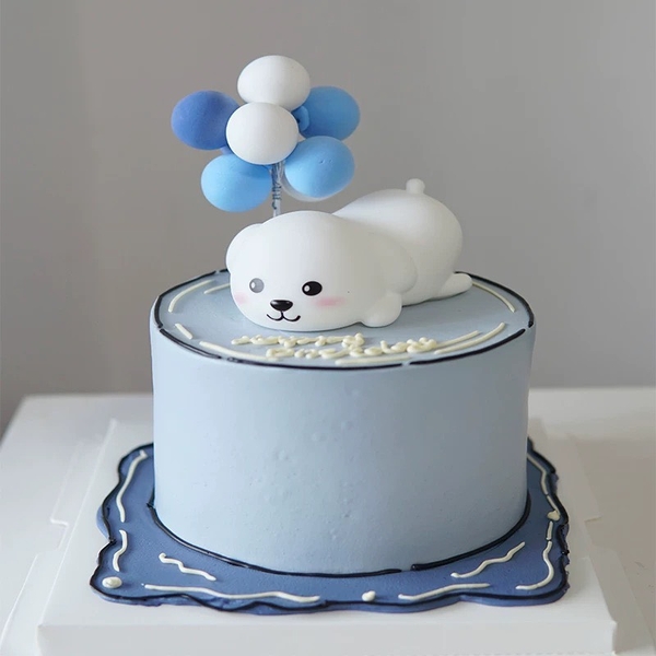 Tượng nhựa mềm có đèn-CHÓ nằm.