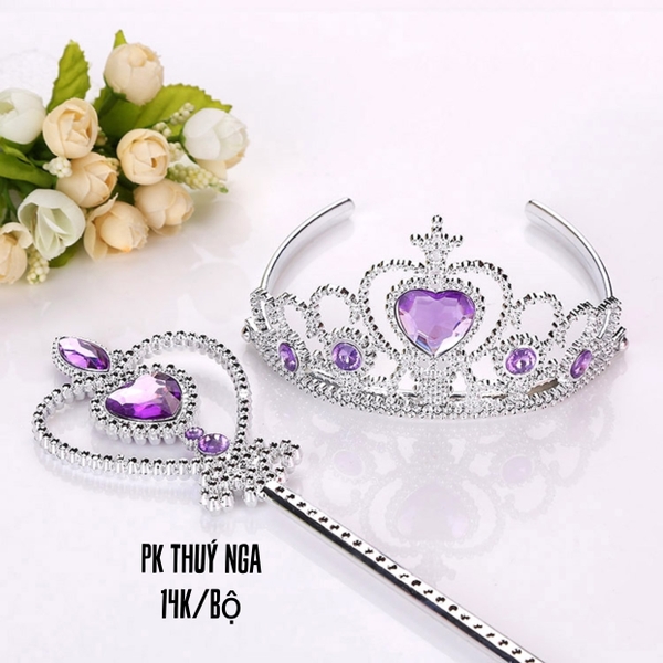 Vương miện và gậy thần (tím) XẢ KHO.