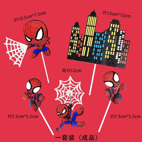 Set giấy 2  lớp - siêu nhân nhện chibi.