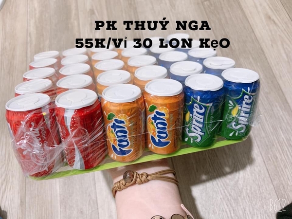 Vỉ 30 lon kẹo