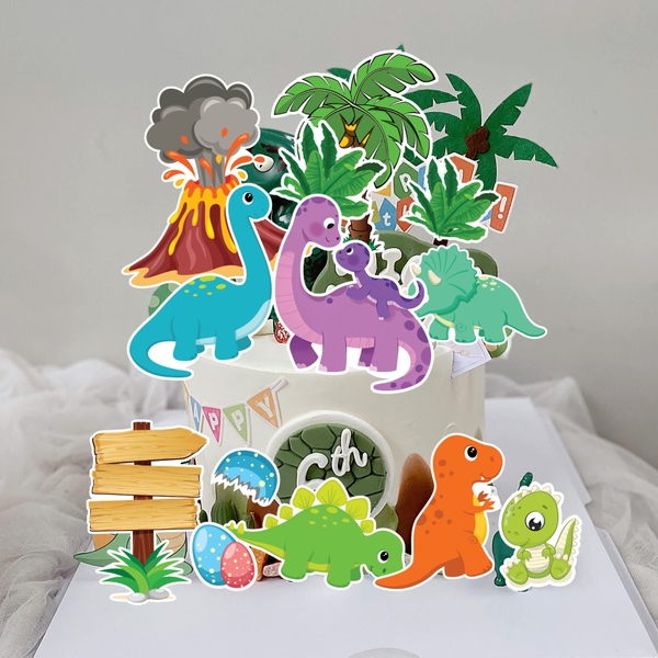 Combo 2 set giấy - khủng long, núi lửa và bảng cắm.