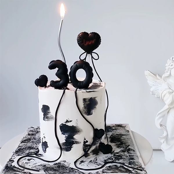 Khuôn silicon số (0-9) viền hoa size  4.5cm 9561.