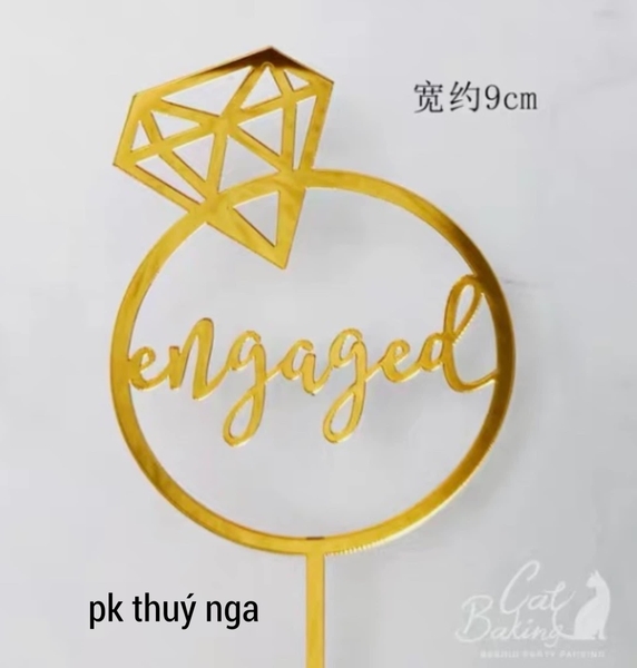 10 Mica nhẫn đơn-vàng A063 A21