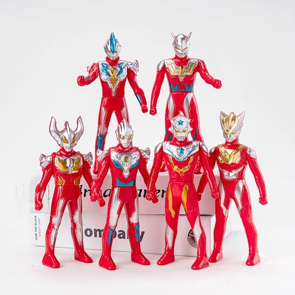 Set tượng nhựa -  6 siêu nhân đỏ ULTRAMAN.