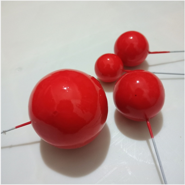 BIXOP-Set 40 bi nhựa màu đỏ (2-2.5-3-4cm).