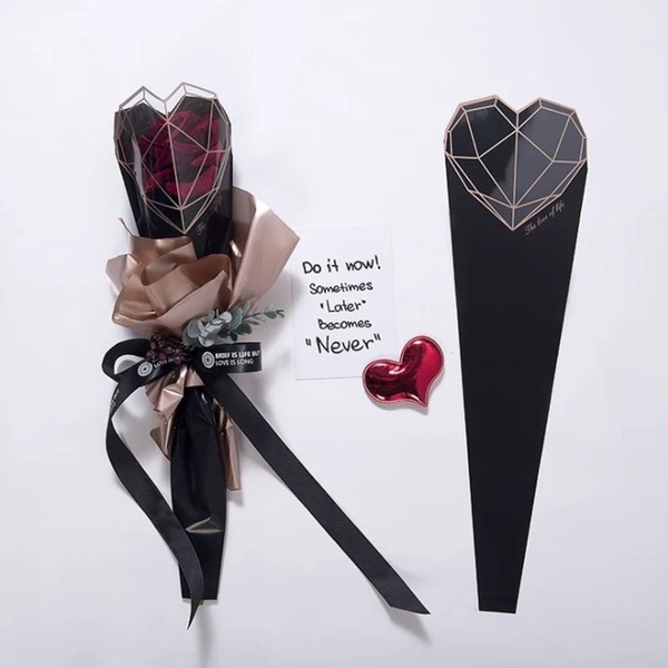 20 Túi Gói hoa đơn kim cương - Hồng nhạt - Gói