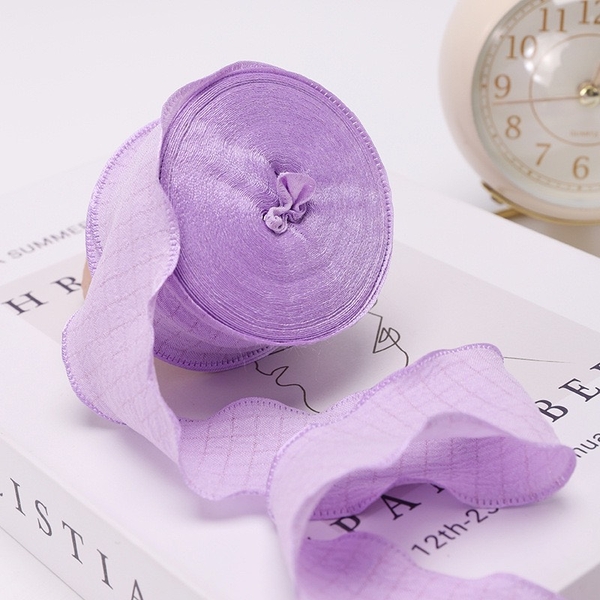 Ruybang vải sóng 4cm x 10m -TÍM (không lõi).