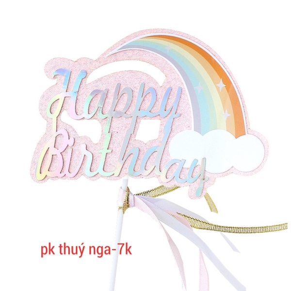 CAM-Cầu vồng gắn mây - hồng (mới) F07