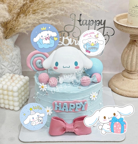 Combo 12 thẻ tròn-chó  Cinnamoroll.