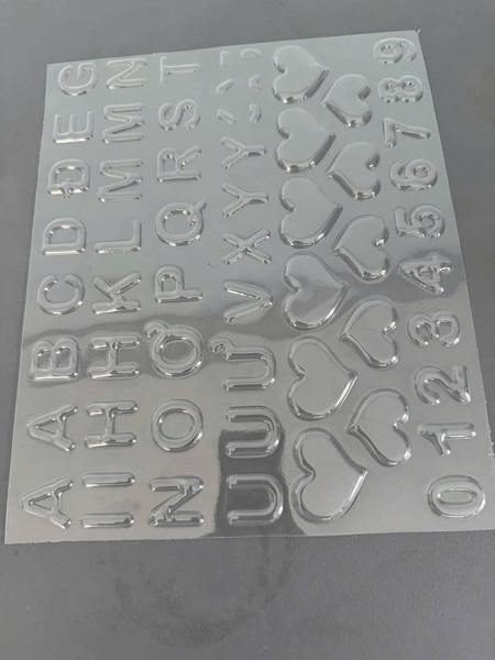 Khuôn ĐT nhựa-bảng chữ cái, số và ký tự.