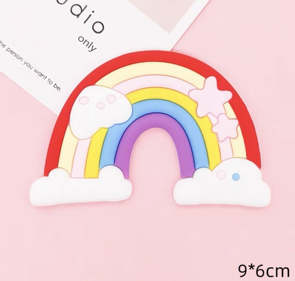 Cầu vồng nhựa dẻo-HAI ĐẦU MÂY GẮN SAO HỒNG.